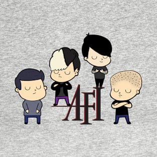 Illustrated Cartoon AFI Band T-Shirt